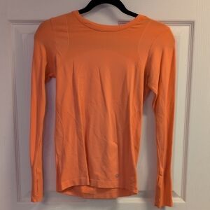 GAP Women's Vibrant Salmon Long Sleeve Quick Dry Tee